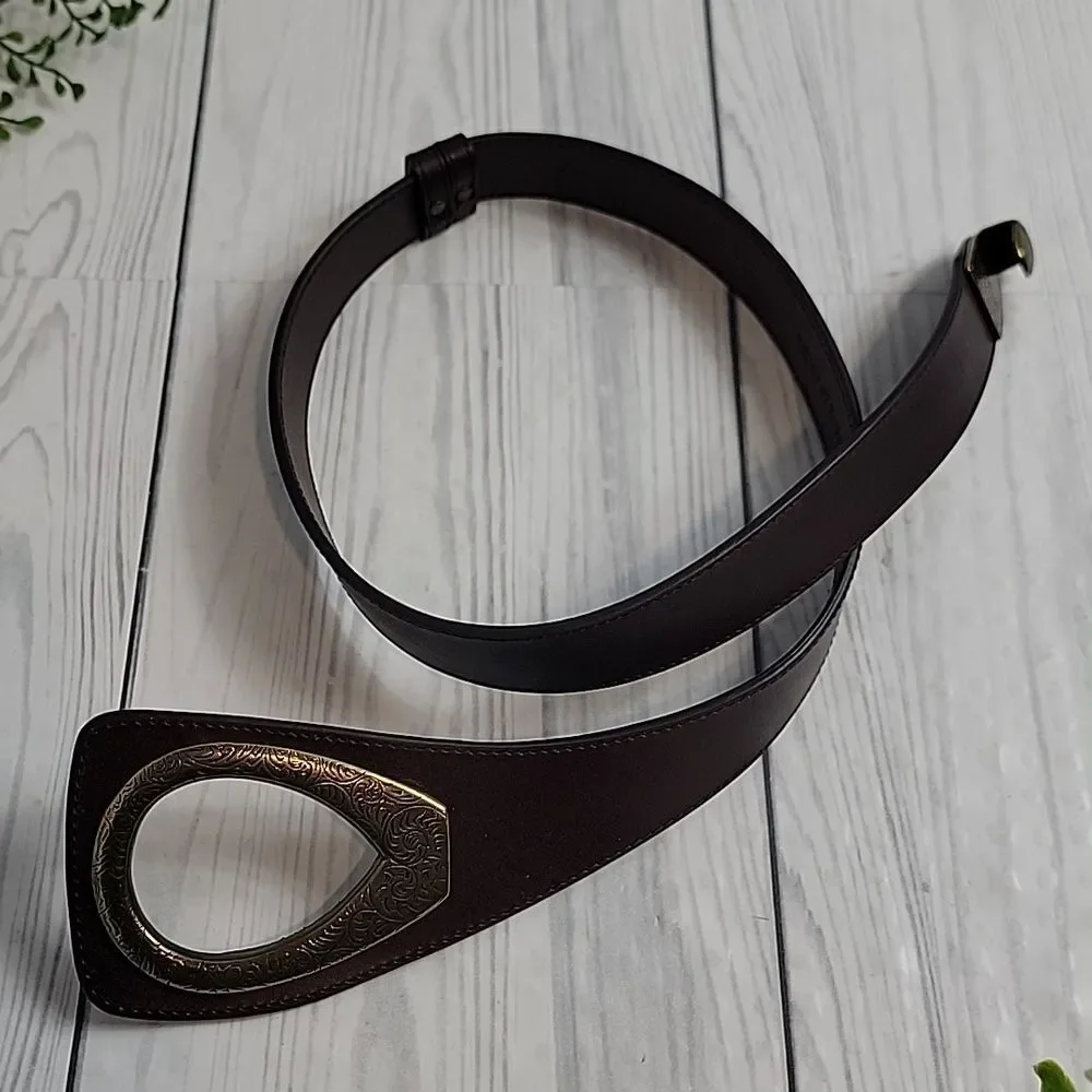 Unbranded Statement Piece Leather Belt  Adjustable Womens Size S/M